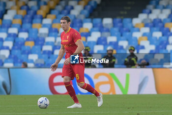 2024-05-26 - Federico Baschirotto of US Lecce in action during the Serie A Match between SSC Napoli vs US Lecce at Diego Armando Maradona Stadium - SSC NAPOLI VS US LECCE - ITALIAN SERIE A - SOCCER