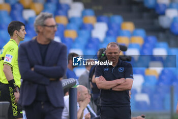 2024-05-26 - Luca Gotti manager of US Lecce and Francesco Calzona of SSC Napoliduring the Serie A Match between SSC Napoli vs US Lecce at Diego Armando Maradona Stadium - SSC NAPOLI VS US LECCE - ITALIAN SERIE A - SOCCER