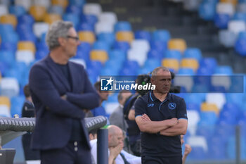 2024-05-26 - Luca Gotti manager of US Lecce and Francesco Calzona of SSC Napoliduring the Serie A Match between SSC Napoli vs US Lecce at Diego Armando Maradona Stadium - SSC NAPOLI VS US LECCE - ITALIAN SERIE A - SOCCER