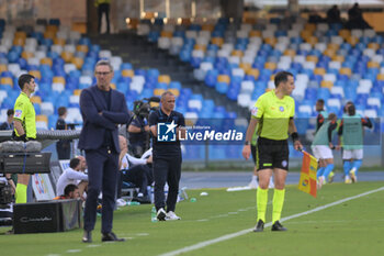 2024-05-26 - Luca Gotti manager of US Lecce and Francesco Calzona of SSC Napoliduring the Serie A Match between SSC Napoli vs US Lecce at Diego Armando Maradona Stadium - SSC NAPOLI VS US LECCE - ITALIAN SERIE A - SOCCER