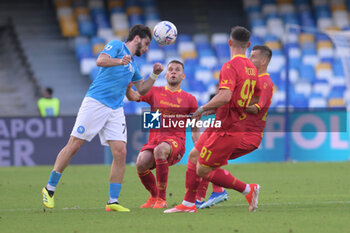 2024-05-26 - Khvicha Kvaratskhelia of SSC Napoli competes for the ball with Alexis Blin during the Serie A Match between SSC Napoli vs US Lecce at Diego Armando Maradona Stadium - SSC NAPOLI VS US LECCE - ITALIAN SERIE A - SOCCER