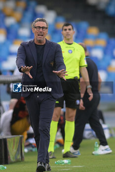 2024-05-26 - Luca Gotti of US Lecce gestures during the Serie A Match between SSC Napoli vs US Lecce at Diego Armando Maradona Stadium - SSC NAPOLI VS US LECCE - ITALIAN SERIE A - SOCCER