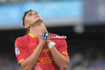 2024-05-26 - Roberto Piccoli of US Lecce gestures during the Serie A Match between SSC Napoli vs US Lecce at Diego Armando Maradona Stadium - SSC NAPOLI VS US LECCE - ITALIAN SERIE A - SOCCER