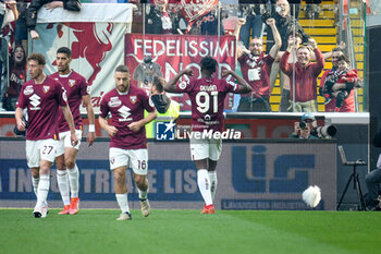 2024-03-16 - Torino's Duvan Zapata celebrates after scoring a goal - UDINESE CALCIO VS TORINO FC - ITALIAN SERIE A - SOCCER