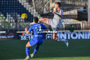 2024-02-03 - Mattia Bani (Genoa) fights for the ball against Liberato Cacace (Empoli) - EMPOLI FC VS GENOA CFC - ITALIAN SERIE A - SOCCER