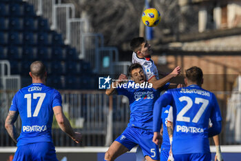2024-02-03 - header of Johan Vasquez (Genoa) against Alberto Grassi (Empoli) - EMPOLI FC VS GENOA CFC - ITALIAN SERIE A - SOCCER
