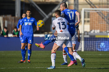 2024-02-03 - Alberto Cerri (Empoli) fights for the ball against Mattia Bani (Genoa) - EMPOLI FC VS GENOA CFC - ITALIAN SERIE A - SOCCER