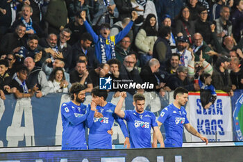 2024-04-06 - Matteo Cancellieri (Empoli) celebrates with teammates after scoring the 2-1 goal - EMPOLI FC VS TORINO FC - ITALIAN SERIE A - SOCCER