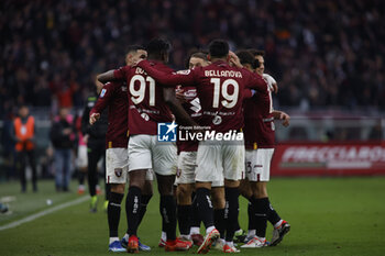 2024-01-07 - Torino fc players celebrating after a goal during the Italian Serie A, football match between Juventus Fc and As Roma on 30 December 2023 at Allianz Stadium, Turin, Italy. Photo Nderim Kaceli - TORINO FC VS SSC NAPOLI - ITALIAN SERIE A - SOCCER