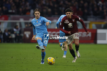 2024-01-07 - Alessio Zerbin of Sac Napoli and Raul Bellanova of Torino Fc during the Italian Serie A, football match between Juventus Fc and As Roma on 30 December 2023 at Allianz Stadium, Turin, Italy. Photo Nderim Kaceli - TORINO FC VS SSC NAPOLI - ITALIAN SERIE A - SOCCER