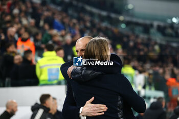 2024-01-27 - Davide Nicola manager of Empoli Fc and Massimiliano Allegri, Manager of Juventus during the Italian Serie A, football match between Juvetus Fc and Empoli Fc, on 27 January 2024 at Allianz Stadium, Turin, Italy. Photo Nderim Kaceli
 - JUVENTUS FC VS EMPOLI FC - ITALIAN SERIE A - SOCCER