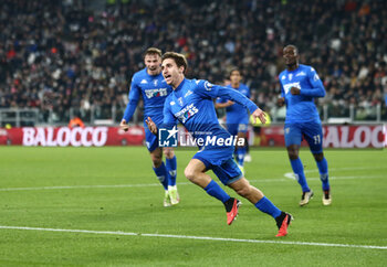 2024-01-27 - Tommaso Baldanzi of Empoli Fc celebrating after a goal during the Italian Serie A, football match between Juvetus Fc and Empoli Fc, on 27 January 2024 at Allianz Stadium, Turin, Italy. Photo Nderim Kaceli
 - JUVENTUS FC VS EMPOLI FC - ITALIAN SERIE A - SOCCER