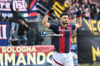 2024-02-11 - Riccardo Orsolini (Bologna Fc) celebrating his goal - BOLOGNA FC VS US LECCE - ITALIAN SERIE A - SOCCER