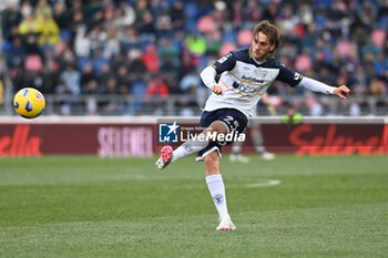 2024-02-11 - Antonino Gallo (US Lecce) in action - BOLOGNA FC VS US LECCE - ITALIAN SERIE A - SOCCER