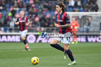 2024-02-11 - Riccardo Calafiori (Bologna FC) in action - BOLOGNA FC VS US LECCE - ITALIAN SERIE A - SOCCER