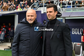 2024-04-01 - Stefano Colantuono (US Salernitana) and Thiago Motta (Bologna FC) - BOLOGNA FC VS US SALERNITANA - ITALIAN SERIE A - SOCCER