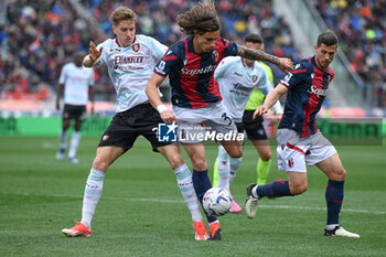 2024-04-01 - Riccardo Calafiori (Bologna Fc) in action - BOLOGNA FC VS US SALERNITANA - ITALIAN SERIE A - SOCCER