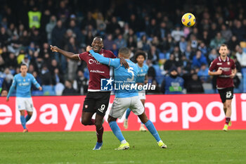 2024-01-13 - Simy Nwnkwo of US Salernitana 1919 competes for the ball with Juan Jesus of SSC Napoli during Serie A between SSC Napoli vs US Salernitana 1919 at Diego Armando Maradona Stadium - SSC NAPOLI VS US SALERNITANA - ITALIAN SERIE A - SOCCER