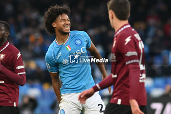 2024-01-13 - Jens Cajuste of SSC Napoli injury during Serie A between SSC Napoli vs US Salernitana 1919 at Diego Armando Maradona Stadium - SSC NAPOLI VS US SALERNITANA - ITALIAN SERIE A - SOCCER