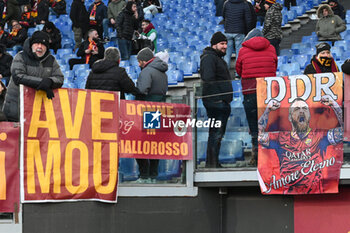 2024-01-20 - Supporters of A.S. Roma during the 21th day of the Serie A Championship between A.S. Roma vs Hellas Verona F.C., 20 January, 2024 at the Olympic Stadium in Rome, Italy. - AS ROMA VS HELLAS VERONA FC - ITALIAN SERIE A - SOCCER