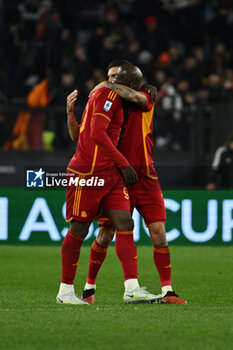 2024-01-20 - Lorenzo Pellegrini of A.S. Roma celebrates after scoring 2-0 during the 21th day of the Serie A Championship between A.S. Roma vs Hellas Verona F.C., 20 January, 2024 at the Olympic Stadium in Rome, Italy. - AS ROMA VS HELLAS VERONA FC - ITALIAN SERIE A - SOCCER