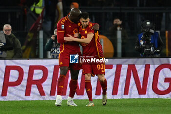 2024-01-20 - Romelu Lukaku of A.S. Roma celebrates after scoring 1-0 during the 21th day of the Serie A Championship between A.S. Roma vs Hellas Verona F.C., 20 January, 2024 at the Olympic Stadium in Rome, Italy. - AS ROMA VS HELLAS VERONA FC - ITALIAN SERIE A - SOCCER