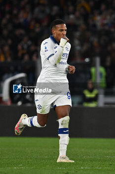 2024-01-20 - Michael Folorunsho of Hellas Verona F.C. celebrates after scoring 2-1 during the 21th day of the Serie A Championship between A.S. Roma vs Hellas Verona F.C., 20 January, 2024 at the Olympic Stadium in Rome, Italy. - AS ROMA VS HELLAS VERONA FC - ITALIAN SERIE A - SOCCER