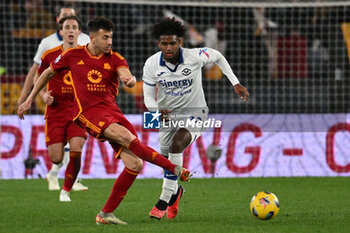 2024-01-20 - Stephan El Shaarawy of A.S. Roma and Juan Cabal of Hellas Verona F.C. during the 21th day of the Serie A Championship between A.S. Roma vs Hellas Verona F.C., 20 January, 2024 at the Olympic Stadium in Rome, Italy. - AS ROMA VS HELLAS VERONA FC - ITALIAN SERIE A - SOCCER