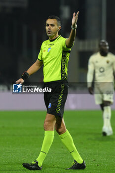 2024-01-29 - Marco Di Bello the referee during Serie A between US Salernitana 1919 vs AS Roma at Arechi Stadium - US SALERNITANA VS AS ROMA - ITALIAN SERIE A - SOCCER