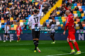 2024-02-03 - Udinese's Lorenzo Lucca gestures - UDINESE CALCIO VS AC MONZA - ITALIAN SERIE A - SOCCER