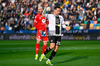 2024-02-03 - Udinese's Florian Thauvin gestures - UDINESE CALCIO VS AC MONZA - ITALIAN SERIE A - SOCCER