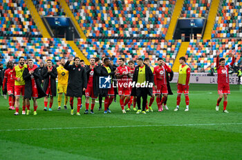 2024-02-03 - AC Monza greets the fans at the end of the match - UDINESE CALCIO VS AC MONZA - ITALIAN SERIE A - SOCCER
