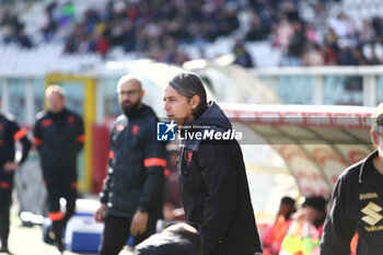 2024-02-04 - Filippo Inzaghi manager of Us Salernitana during the match between Torino Fc and Us Salernitana as part of Italian Serie A, football match at Stadio Olimpico Grande Torino, Turin. Photo Nderim Kaceli. - TORINO FC VS US SALERNITANA - ITALIAN SERIE A - SOCCER