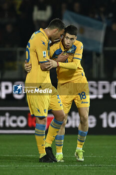 2024-02-03 - Matias Soule' of Frosinone Calcio celebrates after scoring 1-1 during the 23th day of the Serie A Championship between Frosinone Calcio vs A.C. Milan, 3 February 2024 at the Benito Stirpe Stadium, Frosinone, Italy. - FROSINONE CALCIO VS AC MILAN - ITALIAN SERIE A - SOCCER