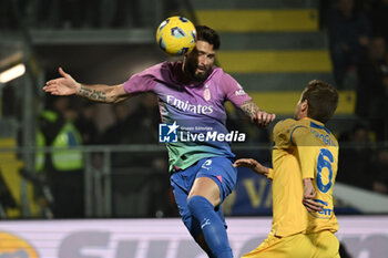 2024-02-03 - Olivier Giroud of A.C. Milan score 0-1 during the 23th day of the Serie A Championship between Frosinone Calcio vs A.C. Milan, 3 February 2024 at the Benito Stirpe Stadium, Frosinone, Italy. - FROSINONE CALCIO VS AC MILAN - ITALIAN SERIE A - SOCCER