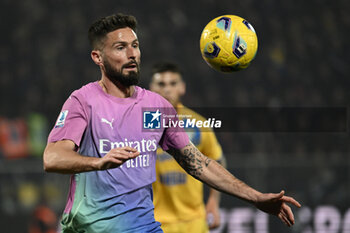 2024-02-03 - Olivier Giroud of A.C. Milan during the 23th day of the Serie A Championship between Frosinone Calcio vs A.C. Milan, 3 February 2024 at the Benito Stirpe Stadium, Frosinone, Italy. - FROSINONE CALCIO VS AC MILAN - ITALIAN SERIE A - SOCCER