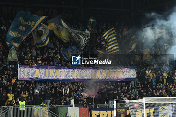 2024-02-03 - Supporters of Frosinone Calcio during the 23th day of the Serie A Championship between Frosinone Calcio vs A.C. Milan, 3 February 2024 at the Benito Stirpe Stadium, Frosinone, Italy. - FROSINONE CALCIO VS AC MILAN - ITALIAN SERIE A - SOCCER