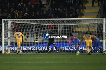 2024-02-03 - Matias Soule' of Frosinone Calcio score 1-1 during the 23th day of the Serie A Championship between Frosinone Calcio vs A.C. Milan, 3 February 2024 at the Benito Stirpe Stadium, Frosinone, Italy. - FROSINONE CALCIO VS AC MILAN - ITALIAN SERIE A - SOCCER