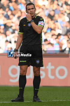 2024-02-04 - Marco Piccinini the referee during Serie A between SSC Napoli vs Hellas Verona FC at Diego Armando Maradona Stadium - SSC NAPOLI VS HELLAS VERONA FC - ITALIAN SERIE A - SOCCER