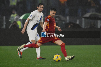 2024-02-10 - Matteo Darmian of F.C. Inter and Stephan El Shaarawy of A.S. Roma during the 24th day of the Serie A Championship between A.S. Roma vs F.C. Inter, 10 February, 2024 at the Olympic Stadium in Rome, Italy. - AS ROMA VS INTER - FC INTERNAZIONALE - ITALIAN SERIE A - SOCCER