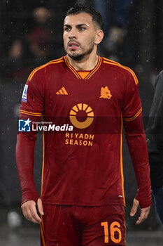 2024-02-10 - Leandro Paredes of A.S. Roma during the 24th day of the Serie A Championship between A.S. Roma vs F.C. Inter, 10 February, 2024 at the Olympic Stadium in Rome, Italy. - AS ROMA VS INTER - FC INTERNAZIONALE - ITALIAN SERIE A - SOCCER
