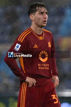 2024-02-10 - Tommaso Baldanzi of A.S. Roma during the 24th day of the Serie A Championship between A.S. Roma vs F.C. Inter, 10 February, 2024 at the Olympic Stadium in Rome, Italy. - AS ROMA VS INTER - FC INTERNAZIONALE - ITALIAN SERIE A - SOCCER