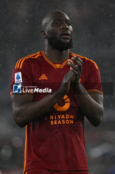 2024-02-10 - Romelu Lukaku of A.S. Roma during the 24th day of the Serie A Championship between A.S. Roma vs F.C. Inter, 10 February, 2024 at the Olympic Stadium in Rome, Italy. - AS ROMA VS INTER - FC INTERNAZIONALE - ITALIAN SERIE A - SOCCER