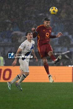 2024-02-10 - Lorenzo Pellegrini of A.S. Roma during the 24th day of the Serie A Championship between A.S. Roma vs F.C. Inter, 10 February, 2024 at the Olympic Stadium in Rome, Italy. - AS ROMA VS INTER - FC INTERNAZIONALE - ITALIAN SERIE A - SOCCER