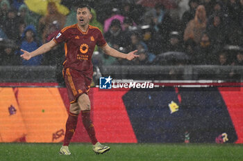 2024-02-10 - Stephan El Shaarawy of A.S. Roma during the 24th day of the Serie A Championship between A.S. Roma vs F.C. Inter, 10 February, 2024 at the Olympic Stadium in Rome, Italy. - AS ROMA VS INTER - FC INTERNAZIONALE - ITALIAN SERIE A - SOCCER