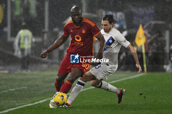 2024-02-10 - Romelu Lukaku of A.S. Roma and Matteo Darmian of F.C. Inter during the 24th day of the Serie A Championship between A.S. Roma vs F.C. Inter, 10 February, 2024 at the Olympic Stadium in Rome, Italy. - AS ROMA VS INTER - FC INTERNAZIONALE - ITALIAN SERIE A - SOCCER
