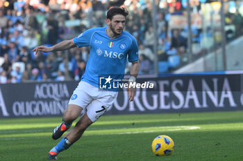 2024-02-17 - during SKhvicha Kvaratskhelia of SSC Napoli in action erie A Match between SSC Napoli vs Genoa CFC at Diego Armando Maradona Stadium - SSC NAPOLI VS GENOA CFC - ITALIAN SERIE A - SOCCER