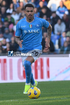 2024-02-17 - Cyril Ngonge of SSC Napoli in action during Serie A Match between SSC Napoli vs Genoa CFC at Diego Armando Maradona Stadium - SSC NAPOLI VS GENOA CFC - ITALIAN SERIE A - SOCCER