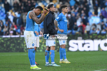 2024-02-17 - Napoli players disappointed at the end of the match during the Serie A match between SSC Napoli vs Genoa CFC at Diego Armando Maradona Stadium - SSC NAPOLI VS GENOA CFC - ITALIAN SERIE A - SOCCER