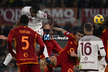 2024-02-26 - Duvan Zapata of Torino F.C. scores the goal of 1-1 during the 26th day of the Serie A Championship between A.S. Roma vs Torino F.C., 26 February, 2024 at the Olympic Stadium in Rome, Italy. - AS ROMA VS TORINO FC - ITALIAN SERIE A - SOCCER